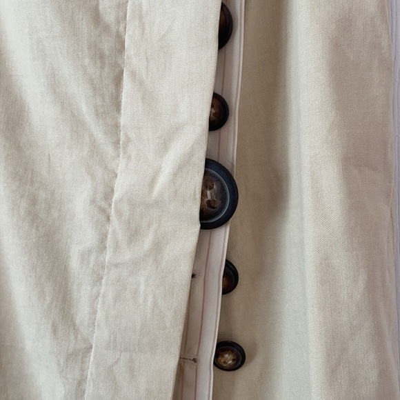 𝅺CASCH by Gro Abrahamsson Stunning Skirt Vertical Varied Sized Buttons Vintage - Picture 2 of 5